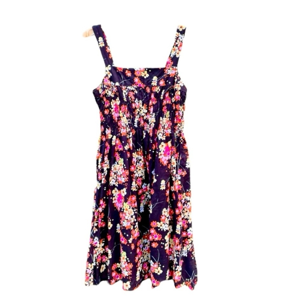 NWOT Gap Cotton Floral Sundress. Mid Length Stretch Waist Size 2.